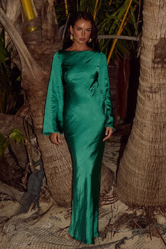 XARIA MAXI DRESS - EMERALD