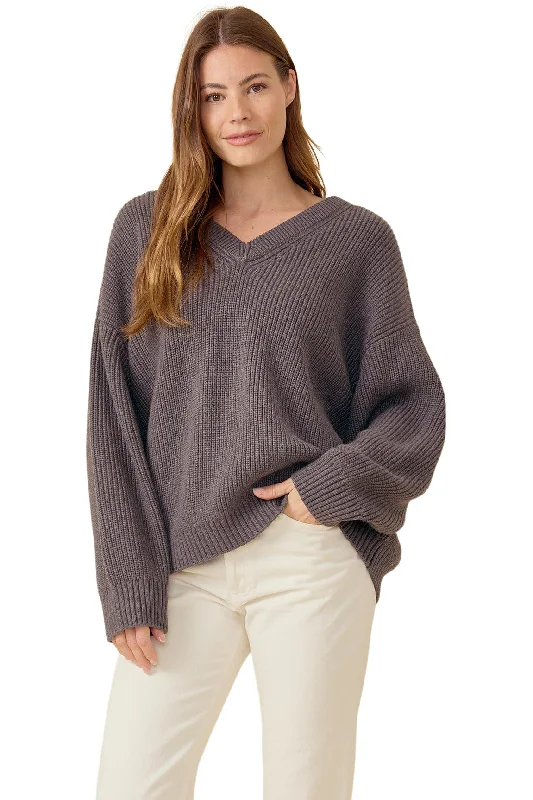 Spiritual Vitality One Grey Day Dublin Pullover in Charcoal