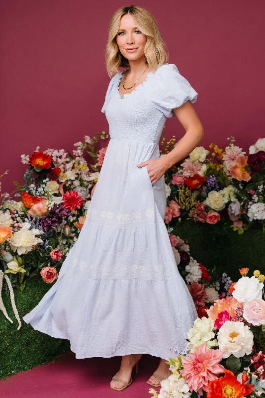 Advanced Customization Carrington Maxi Dress | Light Blue