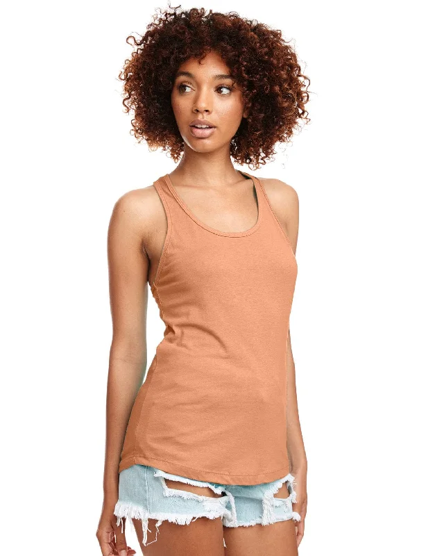 High-end Design Next Level Ladies Ideal Racerback Tank | Light Orange