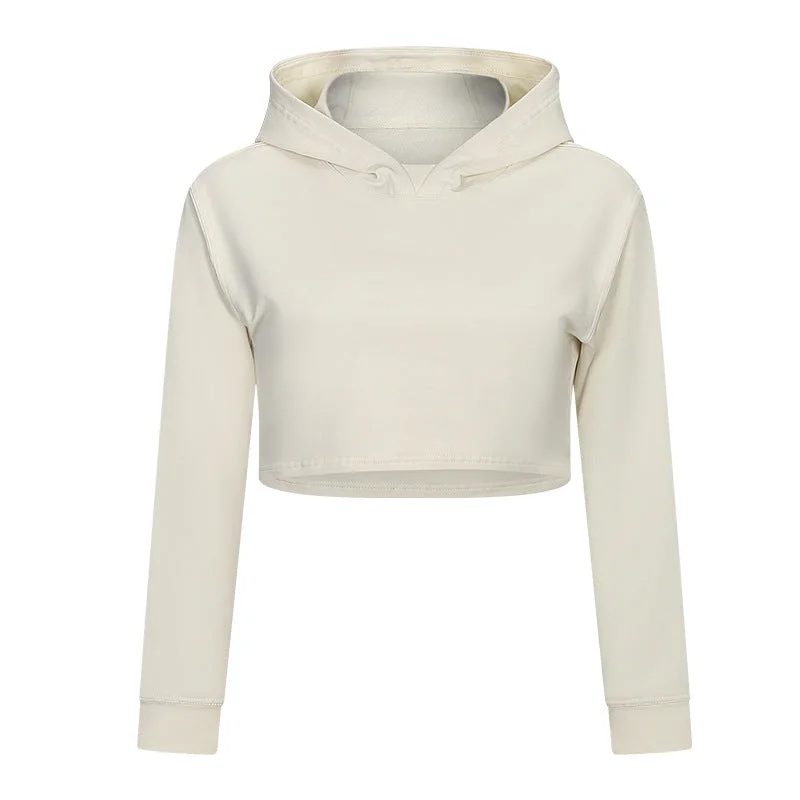 Free And Casual Classic Cropped Hoodie