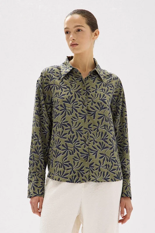 Hibiscus Print Shirt