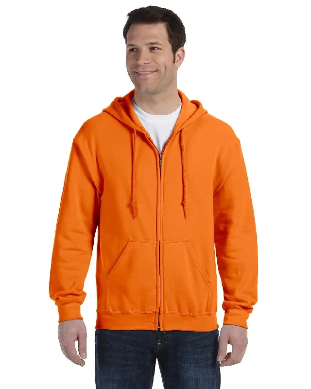 Versatile Items Gildan Heavy Blend 50/50 Full-Zip Hooded Sweatshirt | S Orange