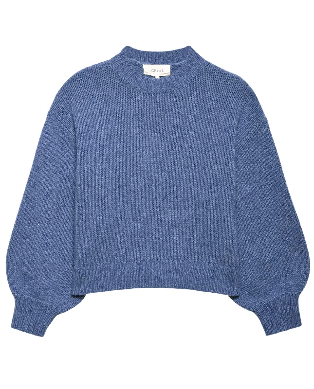 Playful Style The Great The Bubble Pullover in Riverbed