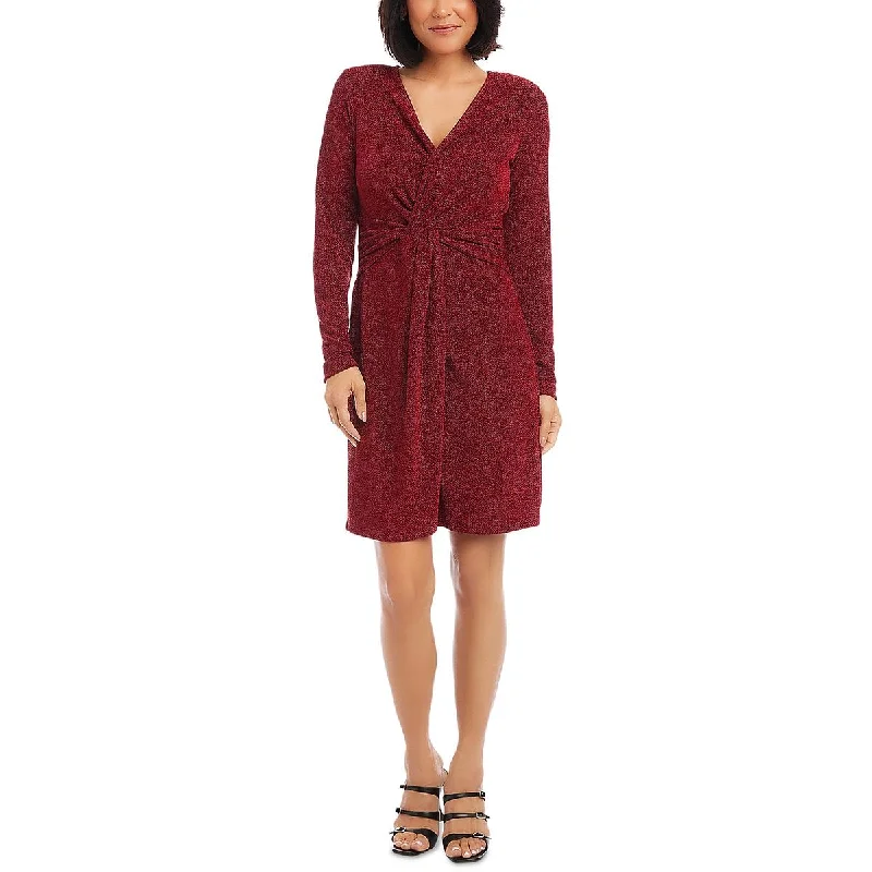 Street Fashion Karen Kane Womens Above Knee Front Twist Mini Dress