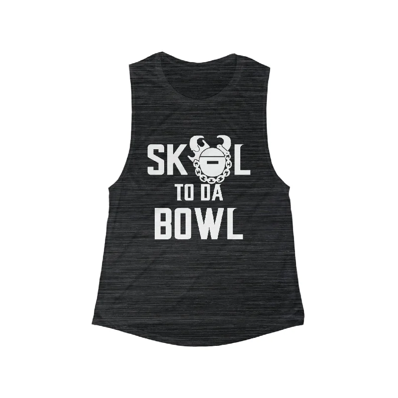 Stretch Design Women's Flowy Scoop Muscle Tank - to da BOWL