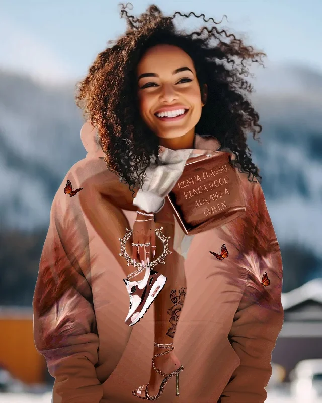 High-end Design Beautifu Lmelanin Black Art Long Sleeve Hoodie
