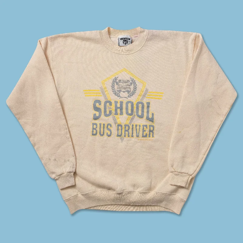 Relaxed And Casual Vintage School Bus Driver Sweater Small