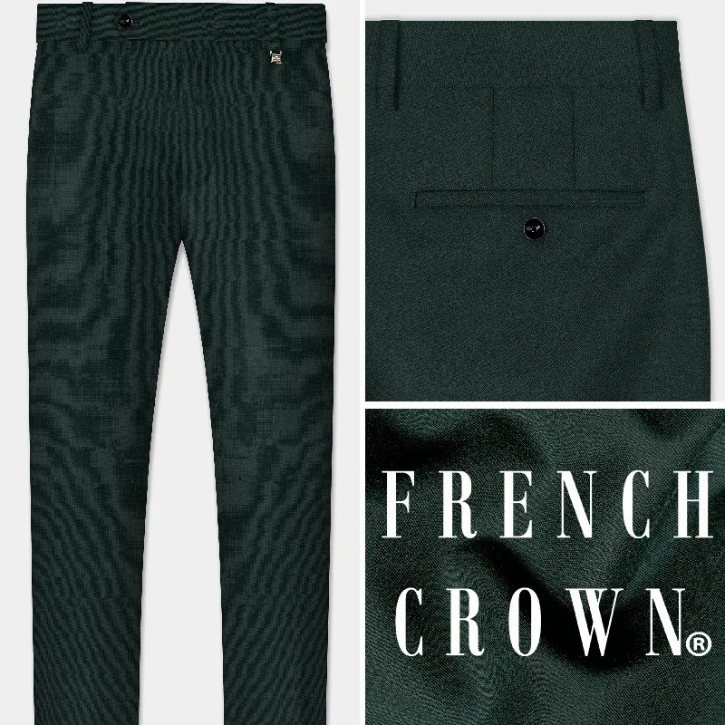Comfortable And Versatile Celtic Green Wool Rich Pant