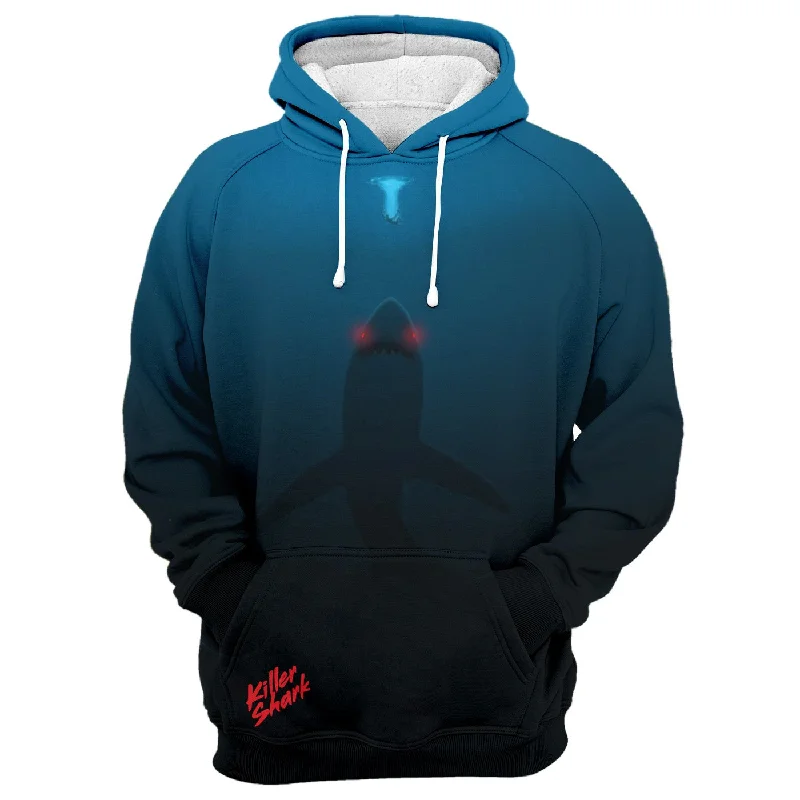 French Retro Killer Shark Hoodie