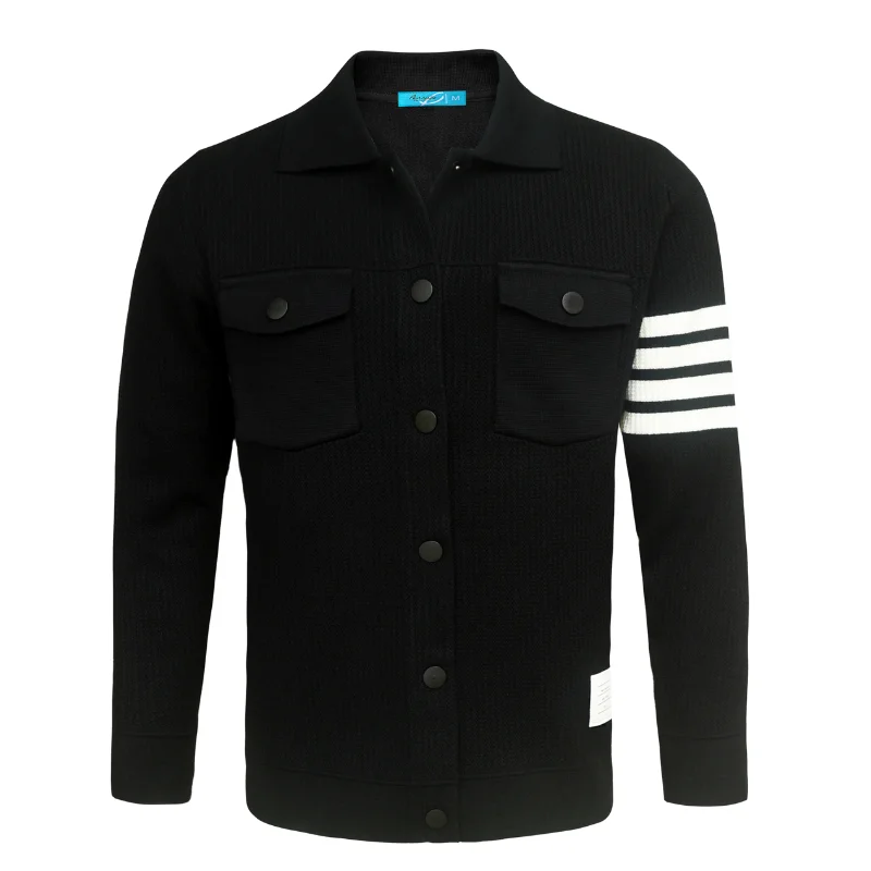 New Products Sweater Jacket Black 500