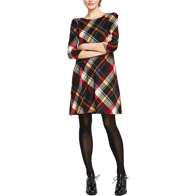 French Style Jessica Howard Womens Petites Three Quarter Sleeve Short Mini Dress