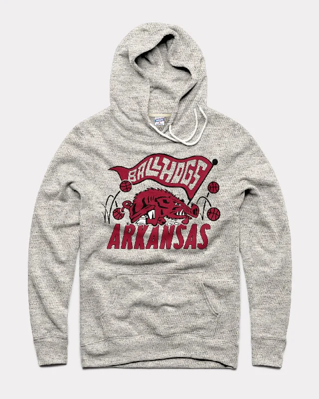 Denim Design Arkansas Ballhogs Athletic Grey Hoodie