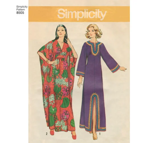 Fresh And Natural Simplicity Vintage Caftans S8505