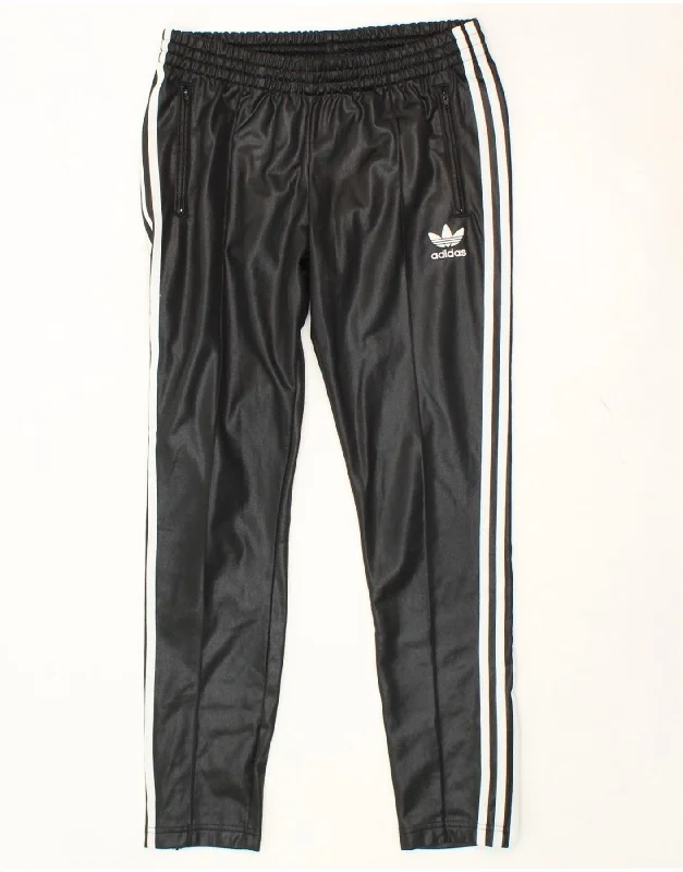 ADIDAS Womens Tracksuit Trousers UK 10 Small Black Polyester