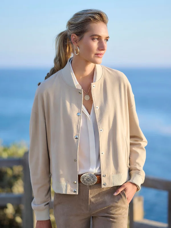Warm Atmosphere Sierra Suede Bomber Jacket
