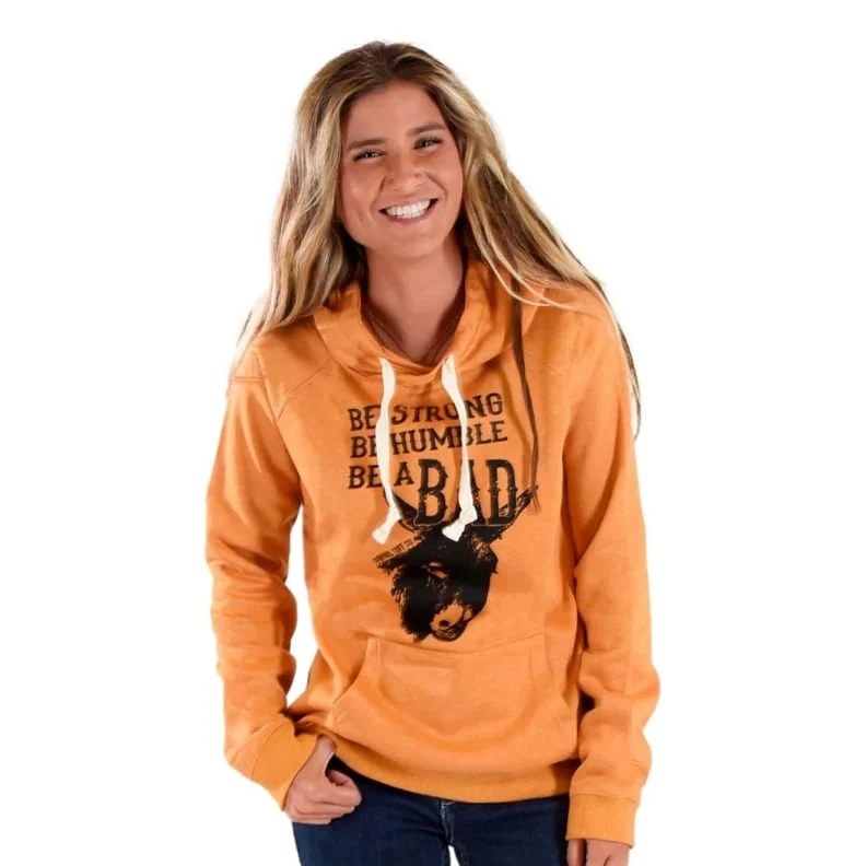 Elegant And Casual Cowgirl Tuff Western Sweatshirt Womens Be Strong Mustard SIG2249