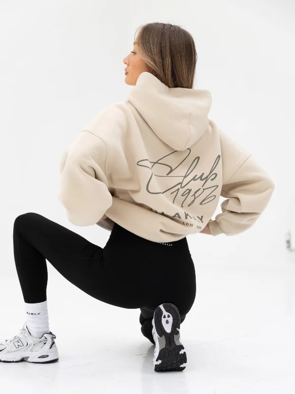 Advanced Customization Club Oversized Hoodie - Bone