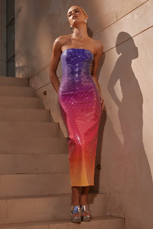 Lazy Style MALIBU MIDI DRESS - SUNSET