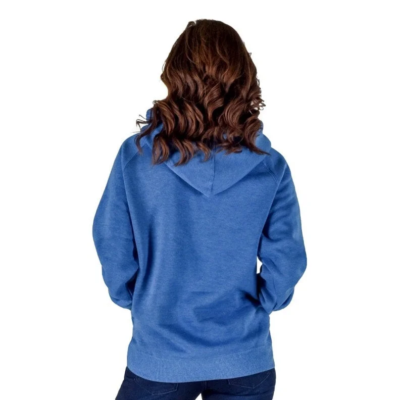 Comfortable And Casual Cowgirl Tuff Western Sweatshirt Womens Always Cold Royal Blue SIG2326 Comfortable And Casual Cowgirl Tuff Western Sweatshirt Womens Always Cold Royal Blue SIG2326