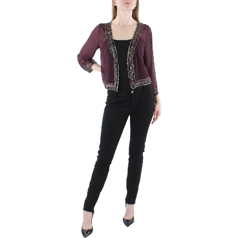 Elegant And Casual JKara Womens Chiffon Crop Bolero