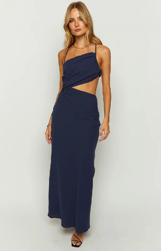 Carefree Cindy Blue Maxi Dress