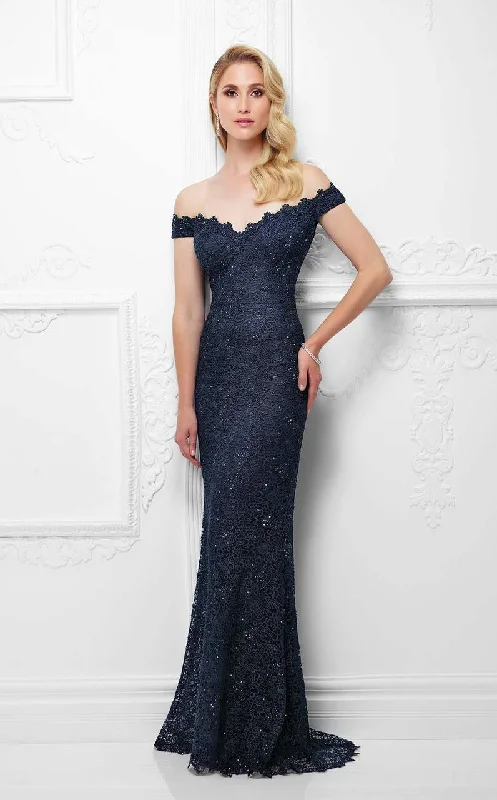Slightly Flared Design Montage by Mon Cheri - 117920 Fit And Flare Gown