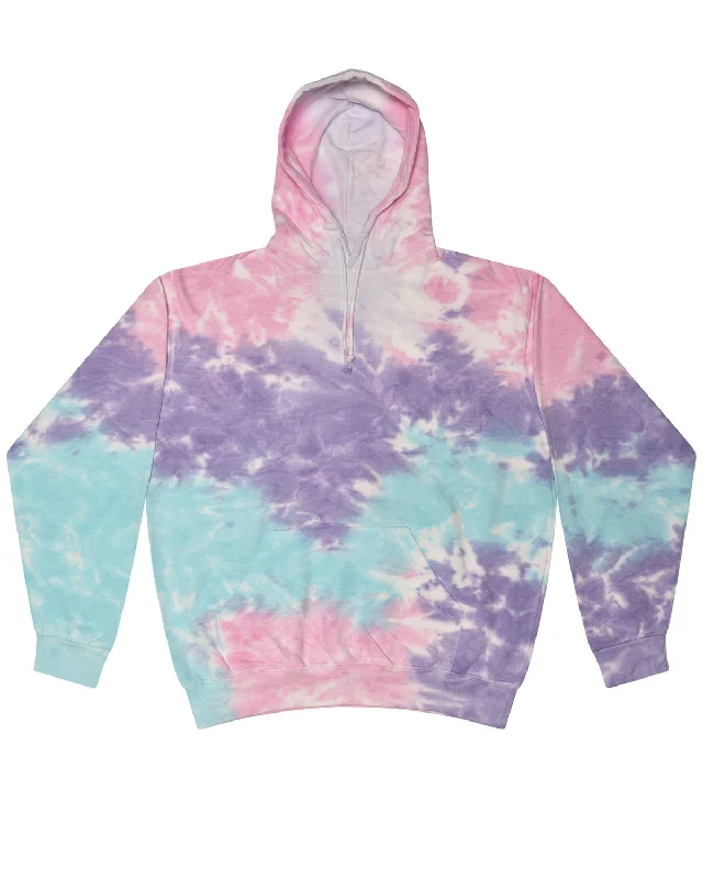 Cool Summer Tie-Dye CD877 Adult Tie-Dyed Pullover Hooded Sweatshirt