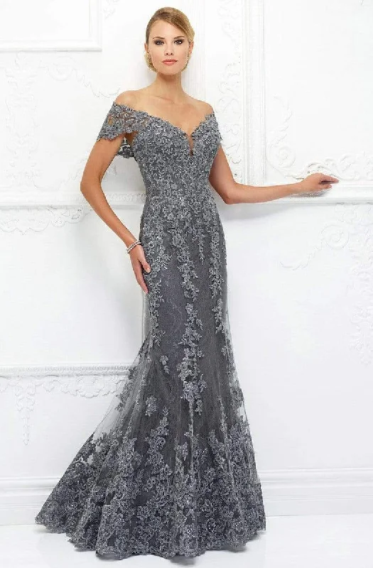 Versatile Items Ivonne D for Mon Cheri - 118D12 Lace Applique Mother of the Groom Trumpet Dress