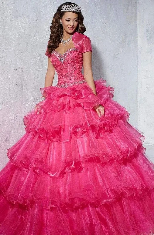 Outdoor Trend Tiffany Designs - 56253 Beaded Sweetheart Tiered Ballgown