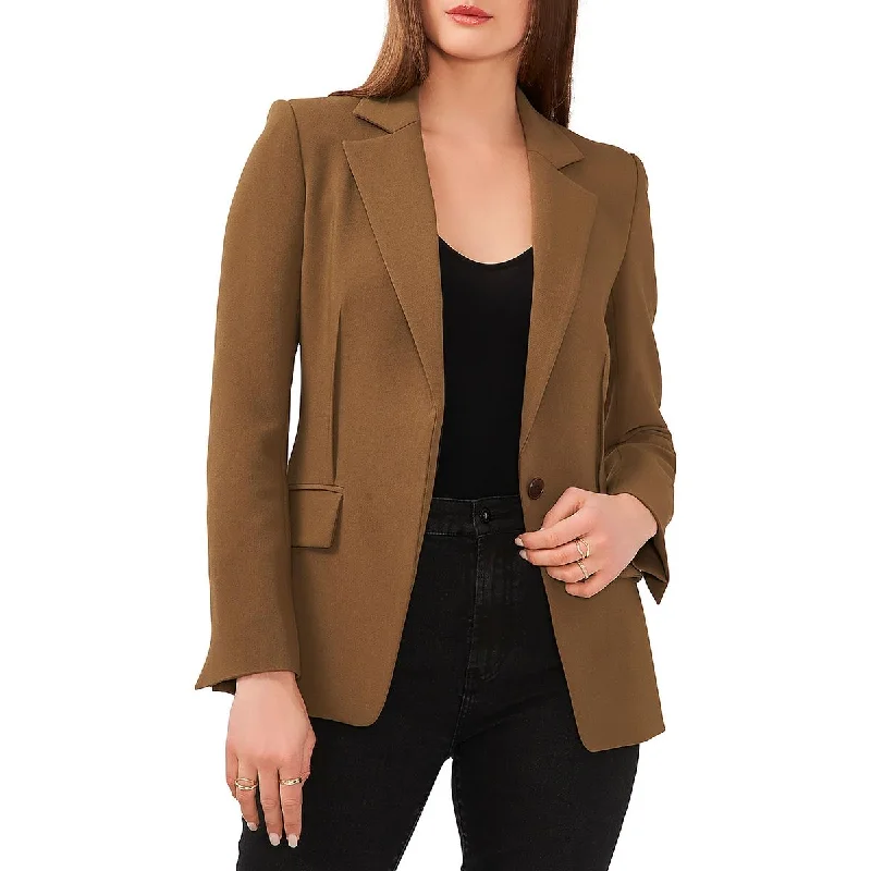 Street Fashion 1.State Womens Shoulder Pads  One-Button Blazer