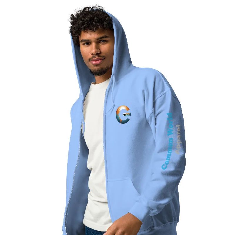Fashionable And Versatile C World Apparel Unisex heavy blend zip hoodie