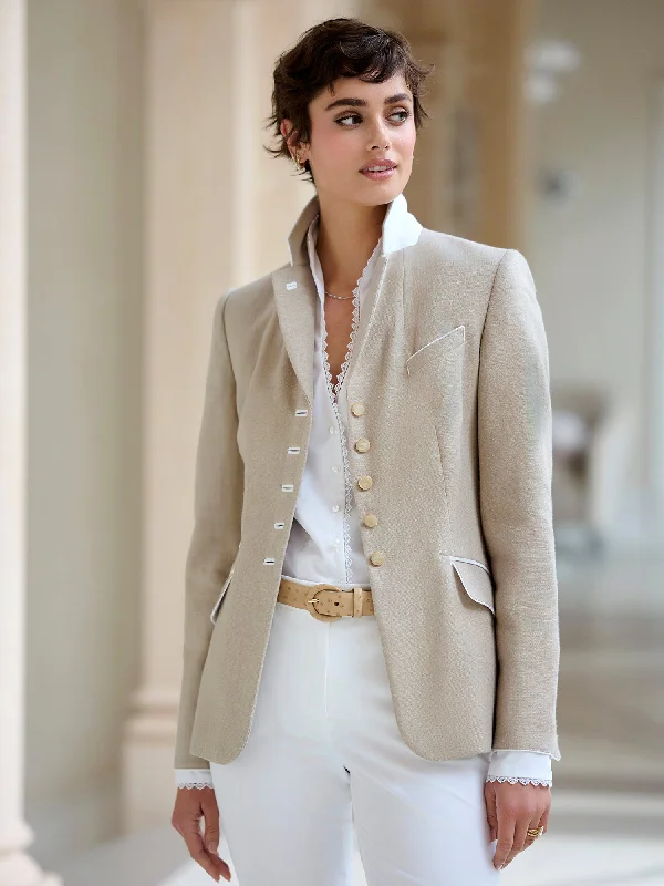 Comfortable And Casual Lara Linen Jacket