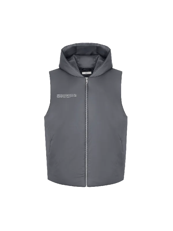 Girl Style Womens DNA Flower-Warmth Gilet—atmosphere grey