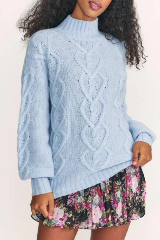 Designer Style Izia Pullover In Blue Haze