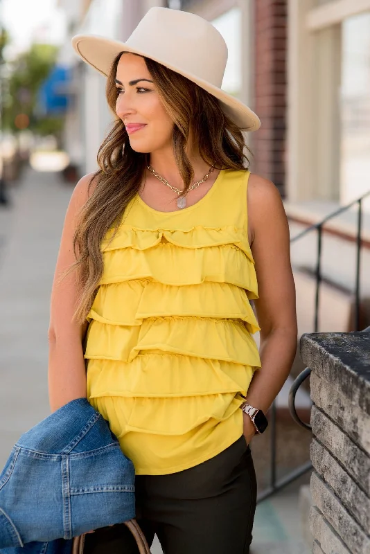 Layered Ruffle Tank