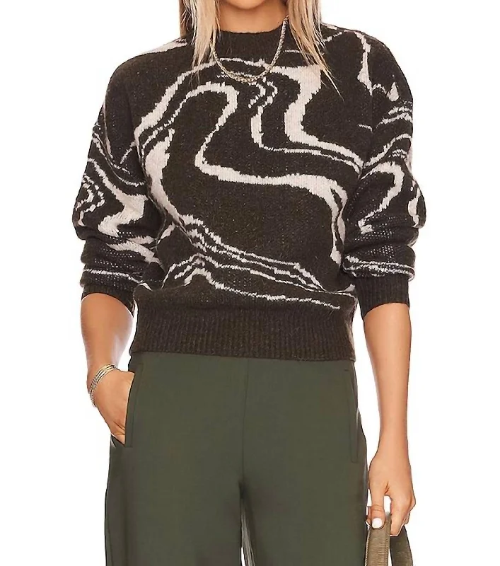Sports Design Saira Sweater In Olive