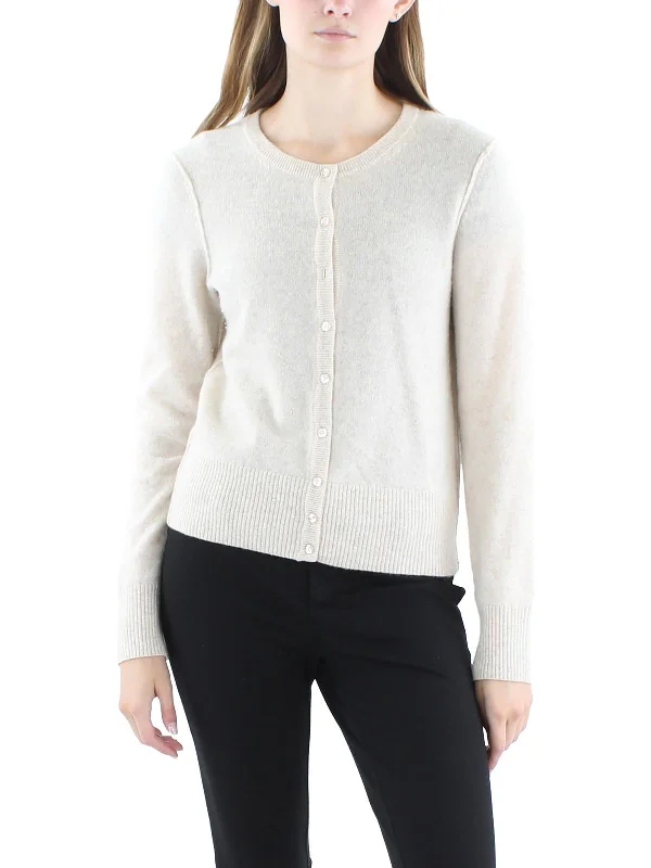 High-end Fabrics Womens Cashmere Button Front Cardigan Sweater