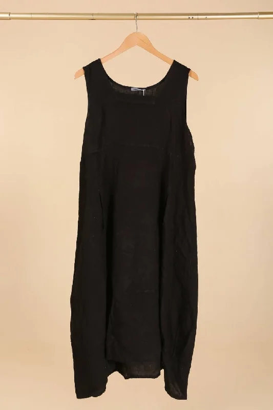 Casual And Casual 322 SOLID LINEN DRESS