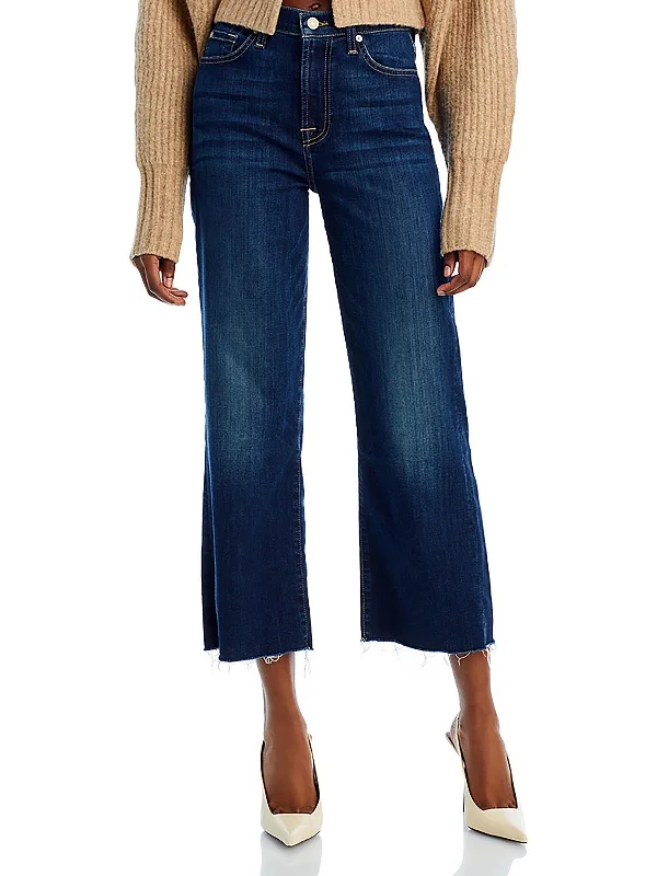 Warm Atmosphere Alexa Womens Denim Cropped Wide Leg Jeans