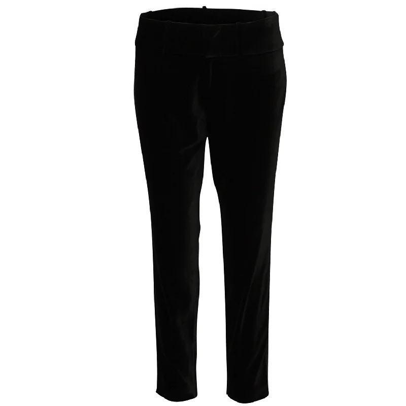 Casual And Comfortable Alice & Olivia Stacey Slim Trousers in Black Polyester