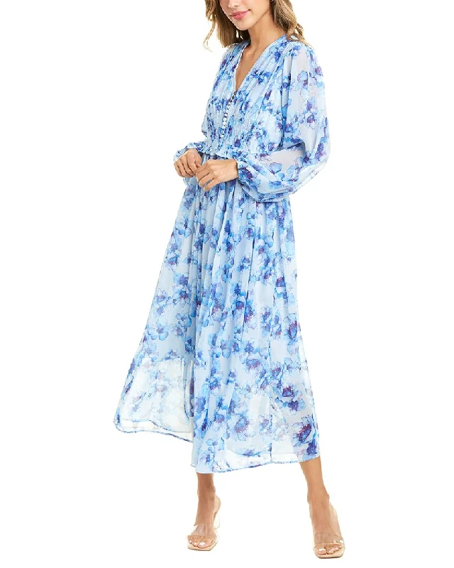 Denim Design Beulah Smocked Midi Dress