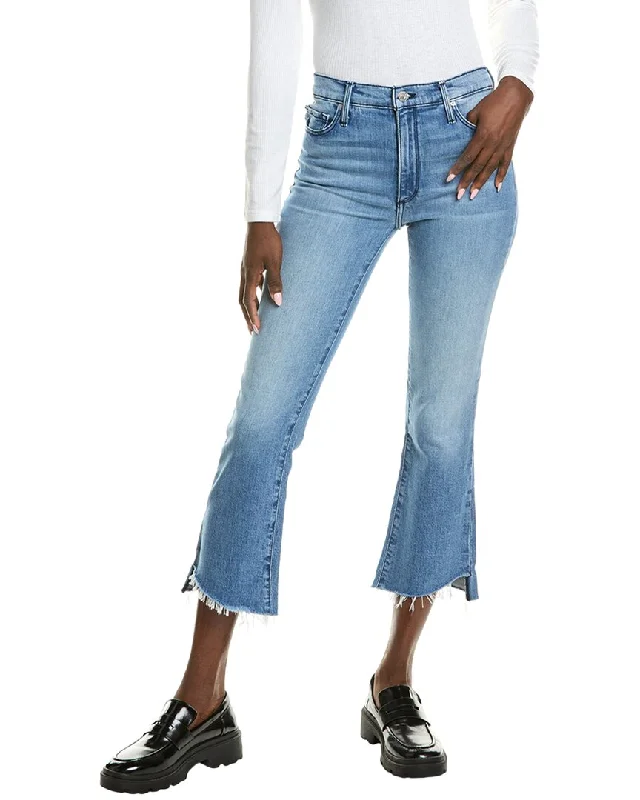Playful Style Black Orchid Cindy Slant Fray Flare Leg