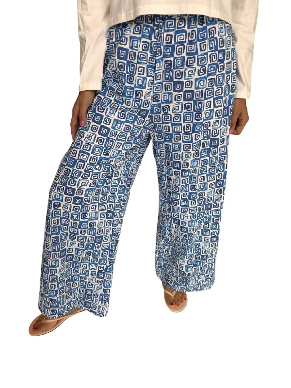 Diamond Series Calypso Wide Leg Pants In Blue