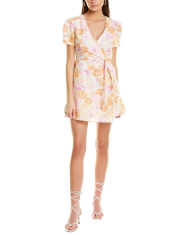 Playful Style Charlie Holiday Calile Linen-Blend Wrap Dress
