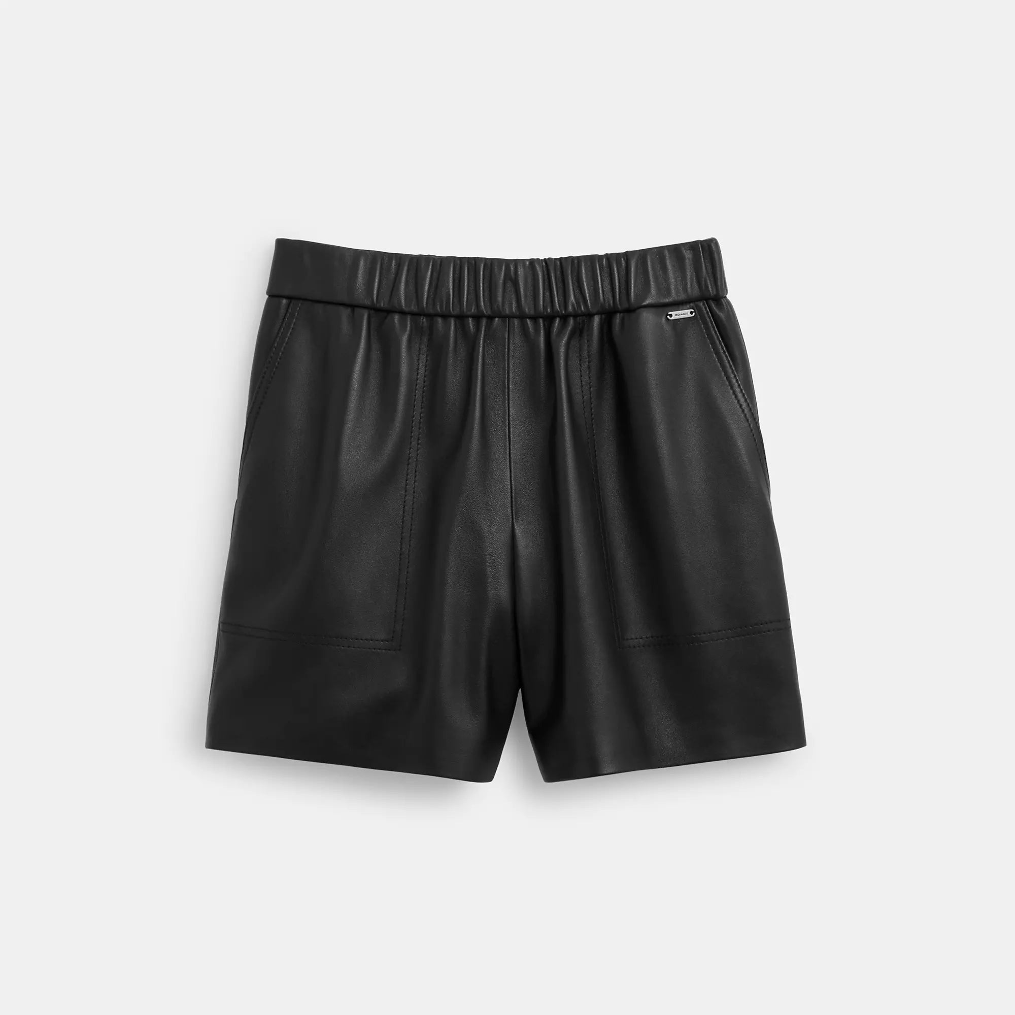 Simple Style Coach Outlet Leather Shorts
