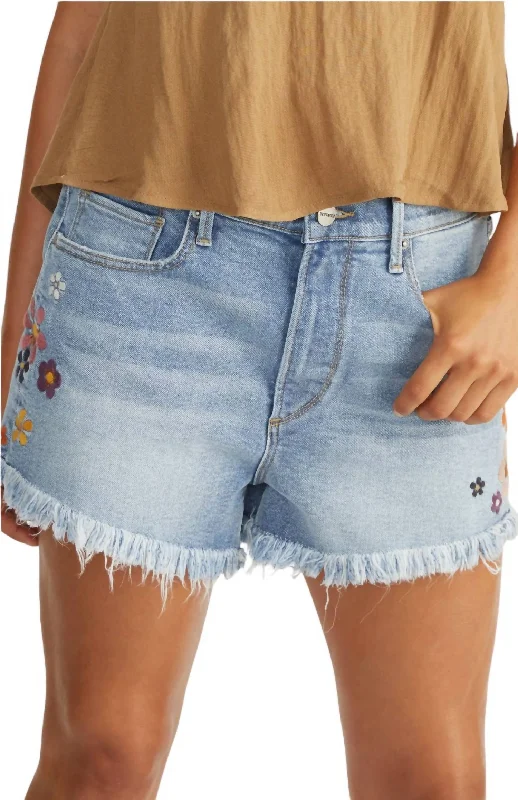 Denim Shorts X Boogie Nights In Light Wash