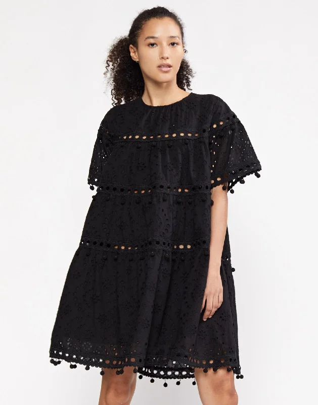 Diamond Series Eyelet Postcard Dress