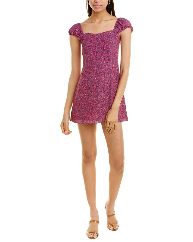 Cool Breeze At Night French Connection Sweetheart Verona Smocked Back Mini Dress