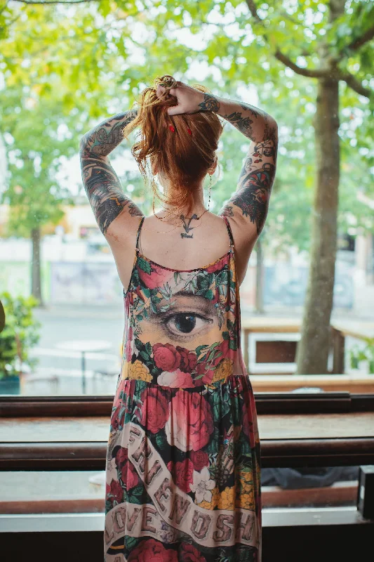 Noble Temperament Friendship Love & Truth Bohéme Bamboo Slip Dress
